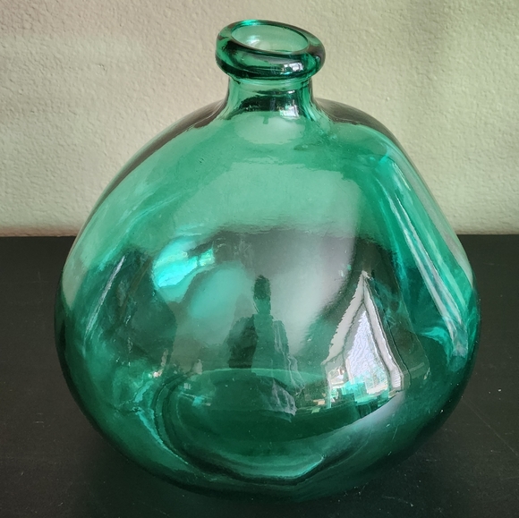 Accents Turquoise Recycled Glass Bubble Vase Poshmark